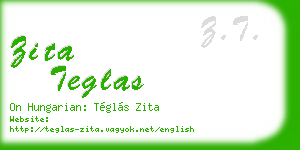 zita teglas business card