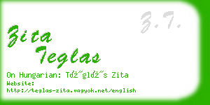 zita teglas business card